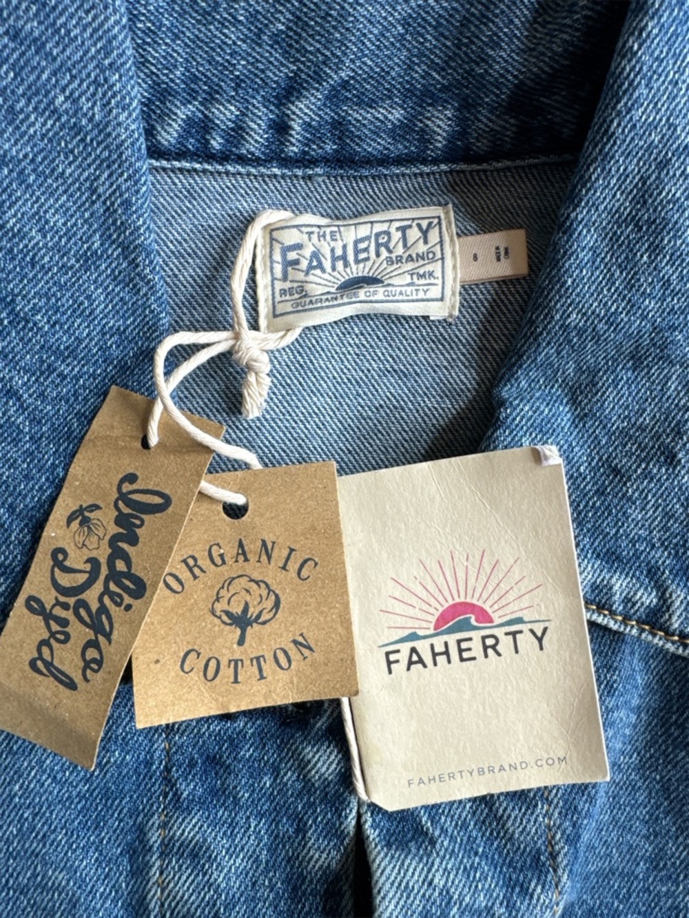 FAHERTY Michelle Denim Mini Shirtdress - Picture 8 of 14